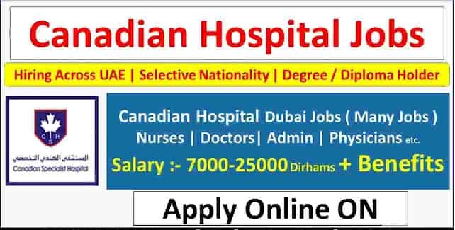 Canadian Hospital Dubai Careers Jobs UAE