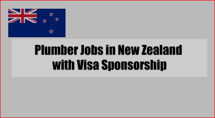 Plumber Jobs in New Zealand with Visa Sponsorship